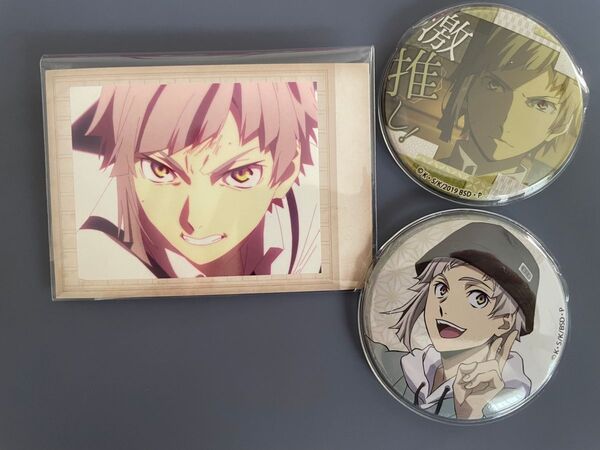 文豪ストレスドッグスぱしゃこれ・缶バッチ2種