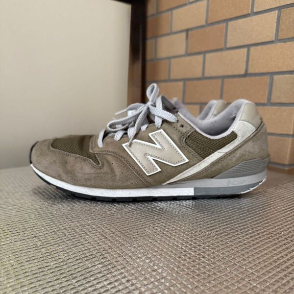 ニューバランス 996 CM996 SHO 28.5cm 中古品 オリーブ×グレー カーキ系
