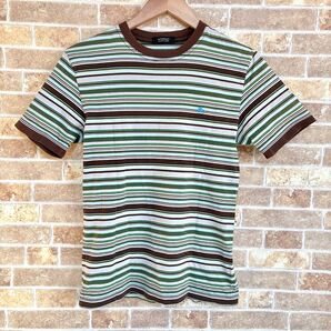 BURBERRY BLACK LABEL ボーダー柄Tシャツ マルチカラー