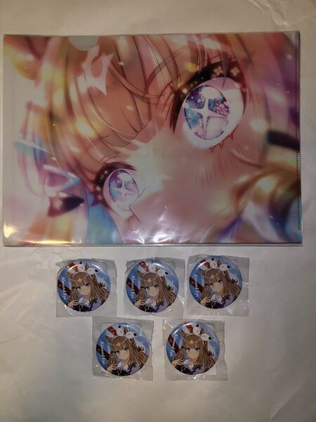 ウマ娘プリティーダービー【アーモンドアイ】缶バッジ クリアファイル