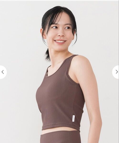 ☆新品☆ブラウン ヨガウェア タンクトップ S