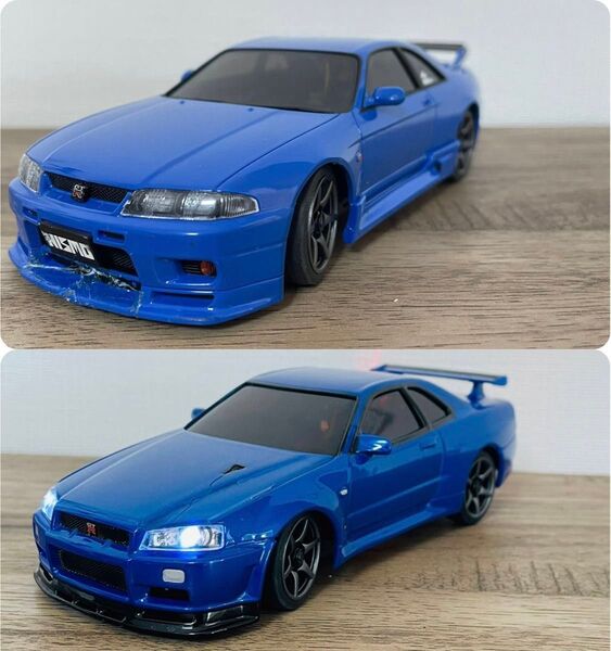 京商 ミニッツ mini-z ASC 日産 スカイライン R33 ニスモ R34 GT-R ジャンク オートスケールコレクション