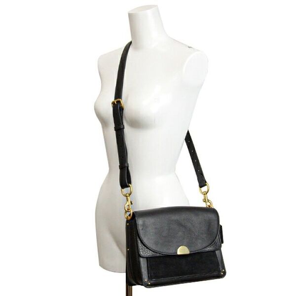 COACH レザー ドリーマー 2WAY ショルダーバッグ クラッチバッグ 73547 ブラック 黒 Dreamer バッグ