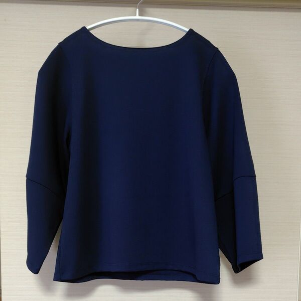 【美品】UNITED ARROWS A IN THE LIFE アインザライフ 七分袖トップス ネイビー