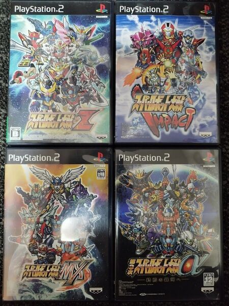 PS2ソフト4本セット スパロボZ他3本 まとめ売り 動作品