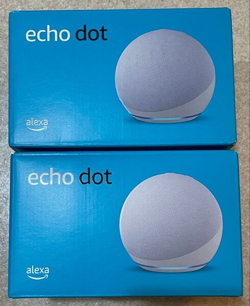新品未開封 スマートスピーカー Echo Dot 第5世代 B09B8P3RK1 グレーシャーホワイト 2個セット