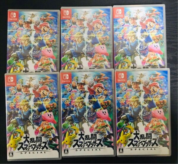 新品未開封 シュリンク付き 任天堂 Switch 大乱闘スマッシュブラザーズ SPECIAL 6枚セット