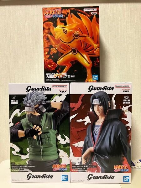 未開封 ナルト フィギュア 3個セット grandista イタチ カカシ クラマ