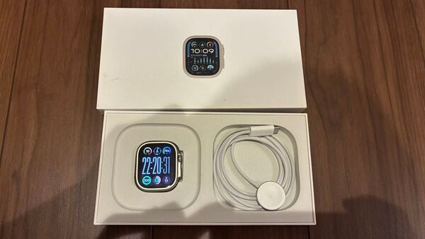 【美品】Apple Watch Ultra2 49mm チタニウム MREJ3J/A AppleCare+ アップルケア+