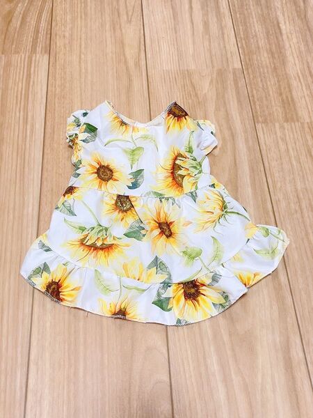 夏用 犬服 ひまわり柄 ワンピース