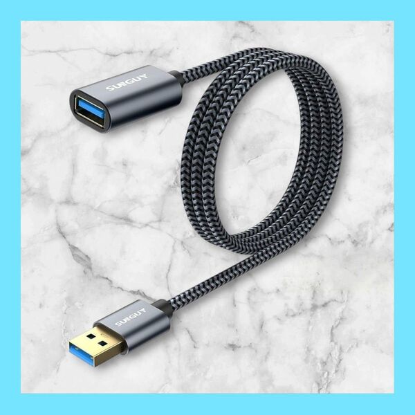 USB 3.0 延長ケーブル 1M USB延長 5Gbps 高速データ転送