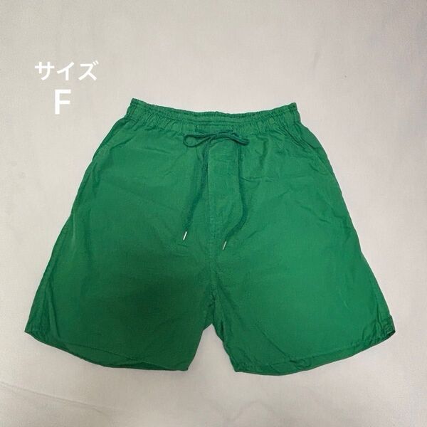 【中古品】Plage ショートパンツ 綿 100% グリーン レディース フリーサイズ