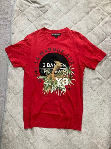 Y3 tシャツ レッド