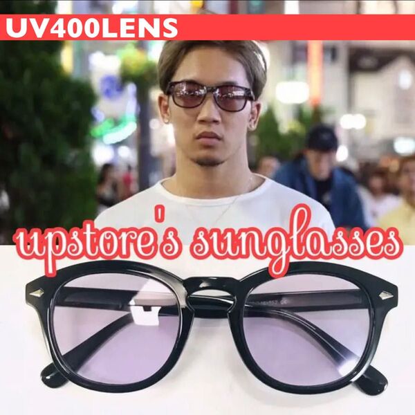 ◆サングラス◆ ウェリントン ライトパープル UV400【新品】No.2