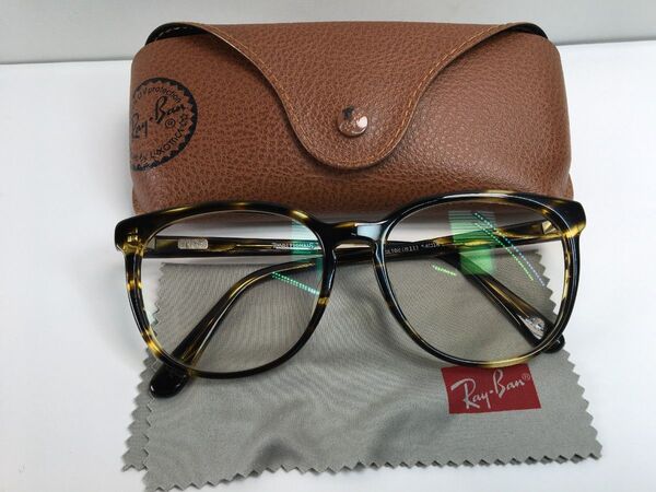 h1152 美品 Ray-Ban ハミルトン HAMILTON レイバン べっ甲調セルフレーム 度入り眼鏡 サングラスにも