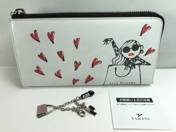 j1046 極希少レア JILLSTUART ジルスチュアート 三浦大地コラボ ジョシーズランウェイ チャーム付長財布