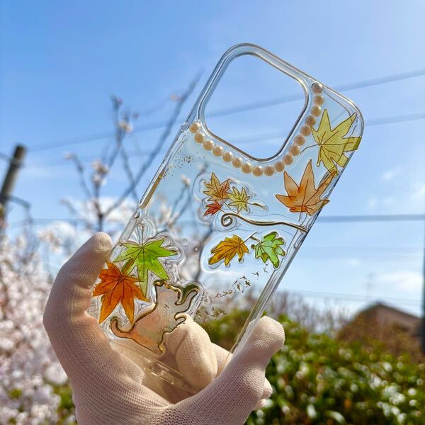 【ハンドメイド】紅葉狩り スマホケース《全機種対応》