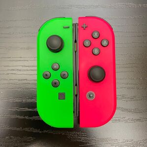 【ホールエフェクトスティック新品】ジョイコン Joy-Con ネオングリーン・ネオンピンク LR 左右セット