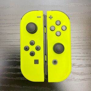 【ホールエフェクトスティック新品】ジョイコン Joy-Con ネオンイエロー LR 左右セット