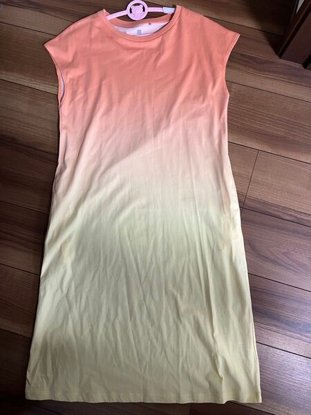 GIRLS エアリズムコットンフレンチスリーブワンピース ユニクロ★160★美品
