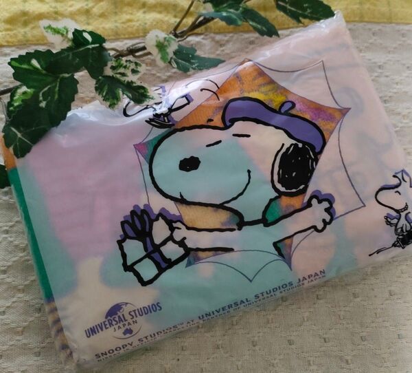 日本生命■スヌーピー SNOOPYフェイスタオル・ユニバーサルスタジオジャパン・非売品
