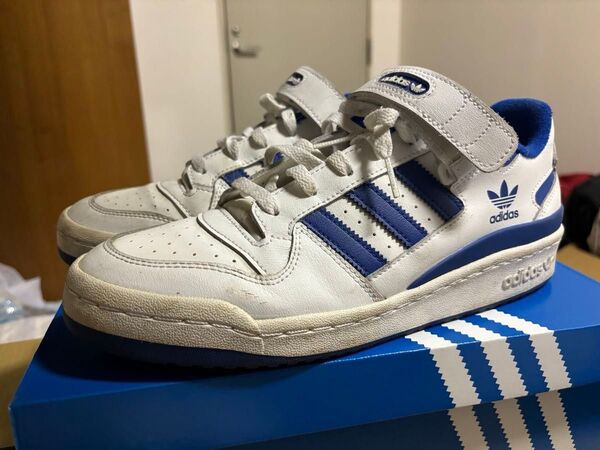 adidas FORUM LOW CL 28cm ホワイト/ブルー