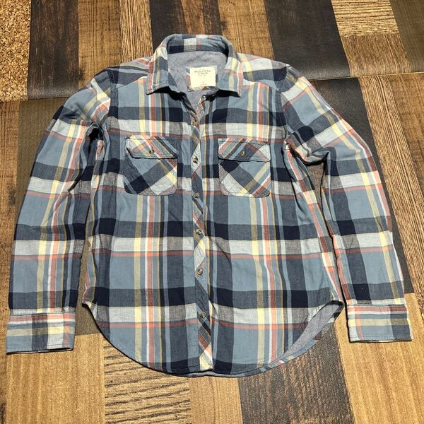 Abercrombie & Fitch レディースチェック 長袖シャツ サイズS【アバクロンビー&フィッチ】