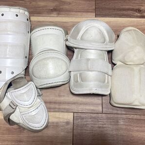 野球 エルボガード エルボーガード フットガード セット 野球 ミズノ 軟式野球 ソフトボール レガース