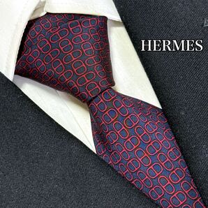 エルメス ネクタイ シェーヌダンクル マイヨン ハイブランド 高級 フランス製