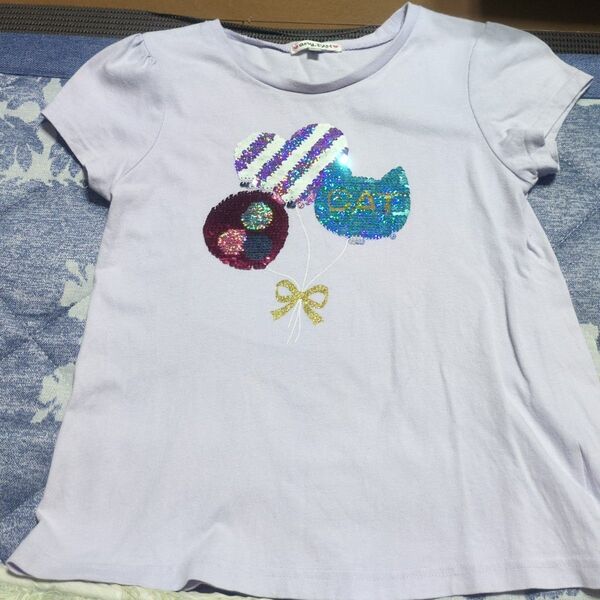 anyFAMエニィファム★スパンコールTシャツ★サイズ140