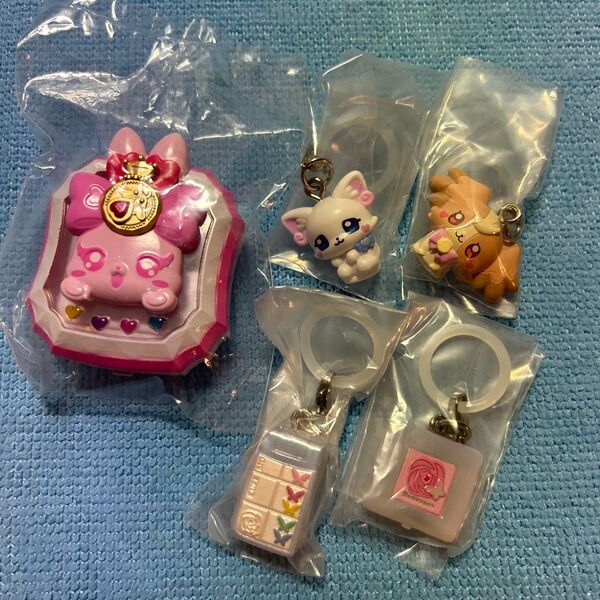 5個セット ストラップ めじるしアクセサリー キーホルダー プリキュア ガチャガチャ ワンダフルプリキュア