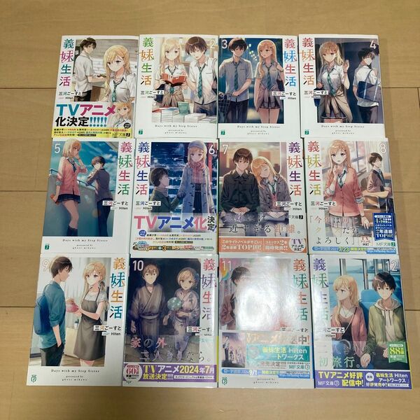 義妹生活1〜12巻セット(MF文庫J み-10-29) 三河ごーすと/著 全巻セットではありません
