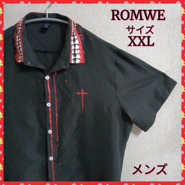【ROMWE】オシャレシャツ かりゆしウェア アロハシャツ シャツ 美品
