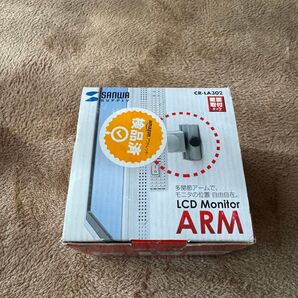 SANWA SUPPLY モニターアーム CR-LA302 壁面取付