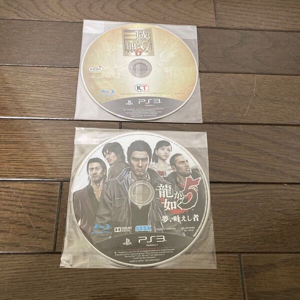 PS3ソフト2本セット 戦国無双6 龍が如く5