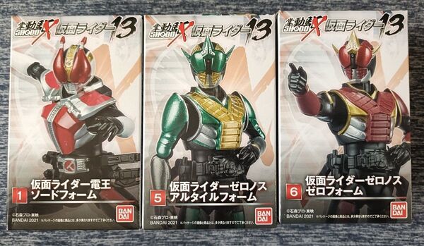 掌動X SHODO-X 仮面ライダー電王 ソードフォーム ゼロノス アルタイルフォーム&ゼロフォーム セット 未開封