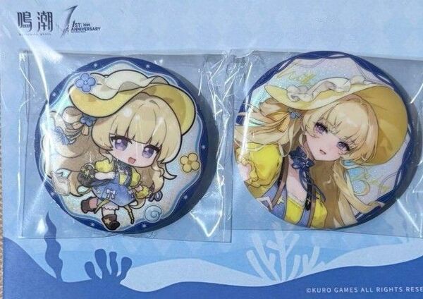 鳴潮 1周年 夏日大作戦 フィービー 缶バッジ アクスタ 台湾 台北 公式正規品