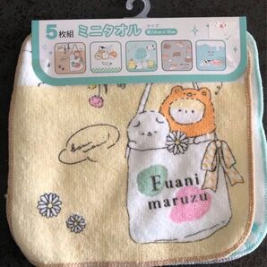 ミニタオル ハンカチ 新品 5枚組 プチタオル