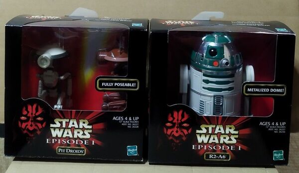 トミー 1998年 スターウォーズ 12インチ フィギュア 『 ピット・ドロイド 』 & 『 R2-A6 』 セット