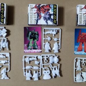 森永製菓 2002年 機動戦士Zガンダム 『 復刻版 モビルスーツセレクト 』 より 3種セット(未組み立て・箱付き)