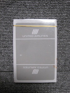 【UA UNITED AIRLINE】航空会社 ノベルティ 非売品 トランプ カード ユナイテッド航空 未使用品！3点落札で送料無料！出品リストで検索