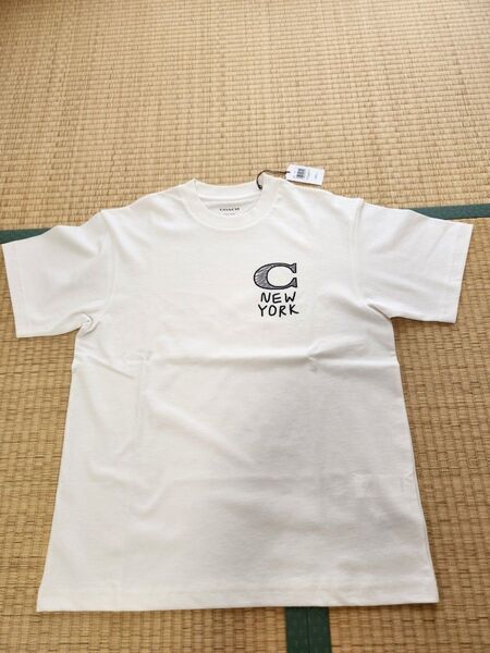 【新品タグ付】COACH Tシャツ オーバーサイズ ホワイト系 半袖
