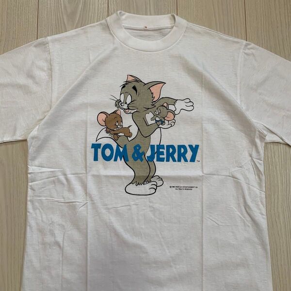 1986年製 トムとジェリー ヴィンテージ アニメ ビッグロゴ 半袖 Tシャツ