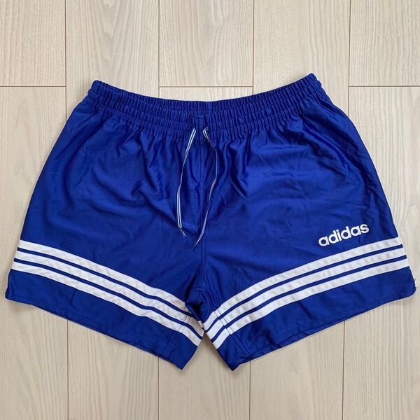 90s 日本製 デサント オールド アディダス adidas ハーフパンツ ショーパン サッカー フットサル スポーツ 古着 O