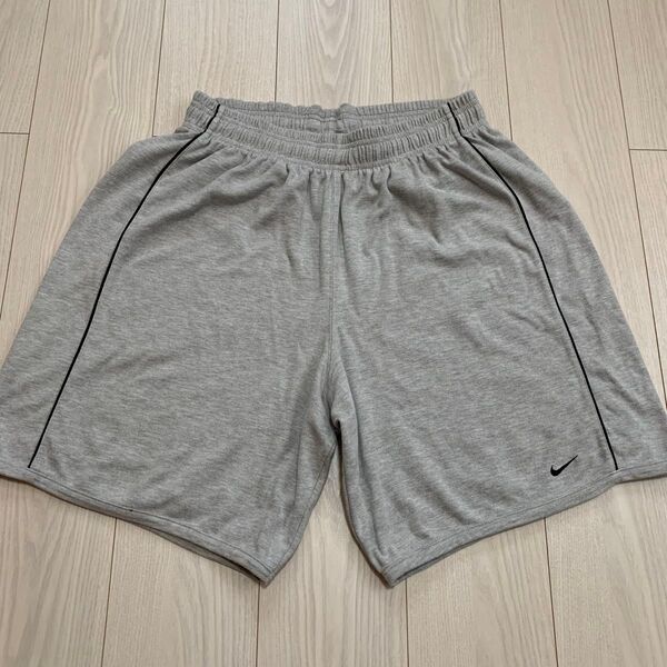 90s 黒タグ NIKE ナイキ スウェット ハーフパンツ ショートパンツ オーバーサイズ グレー y2k ヴィンテージ 古着 L
