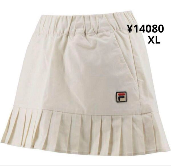 フィラ FILA テニスウェア レディース スコートVL2555 アイボリーXL