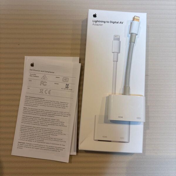 Lightning - Digital AVアダプタApple純正ケーブル A1438