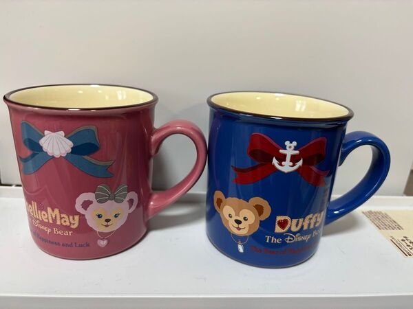 【新品未使用】東京ディズニーシー公式ペアマグカップ ダッフィー シェリーメイ