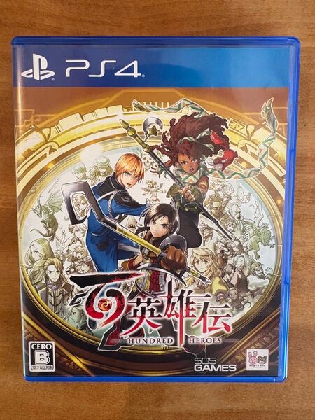 PS4 百英雄伝 初回購入特典のピンバッジとネックストラップ付き