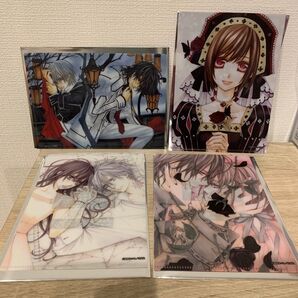 樋野まつり原画展 ヴァンパイア騎士 トレーディングA6クリアファイル 4種セット